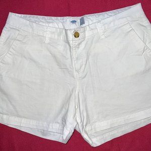 Old Navy White Chino Shorts